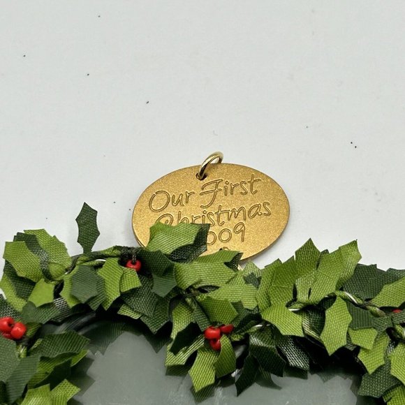 Hallmark Ornament Our First Christmas Wreath Heart * - Picture 4 of 12